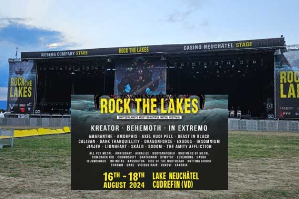 Rock The Lakes Festival 2024: Kreator, In Extremo, Behemoth, Axel Rudi Pell, Amaranthe, Amorphis...